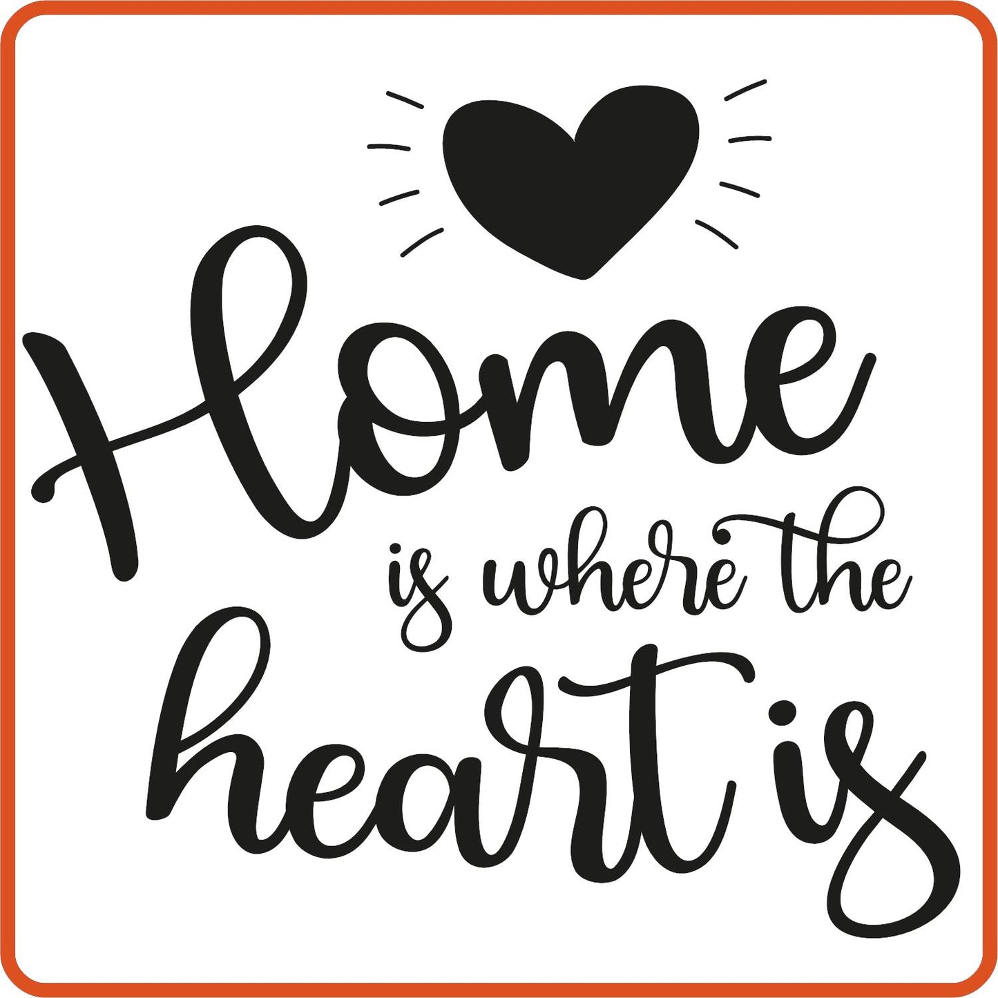 Home Is Where The Heart Is | Home Iron On Decals Patches by SEC Apparel