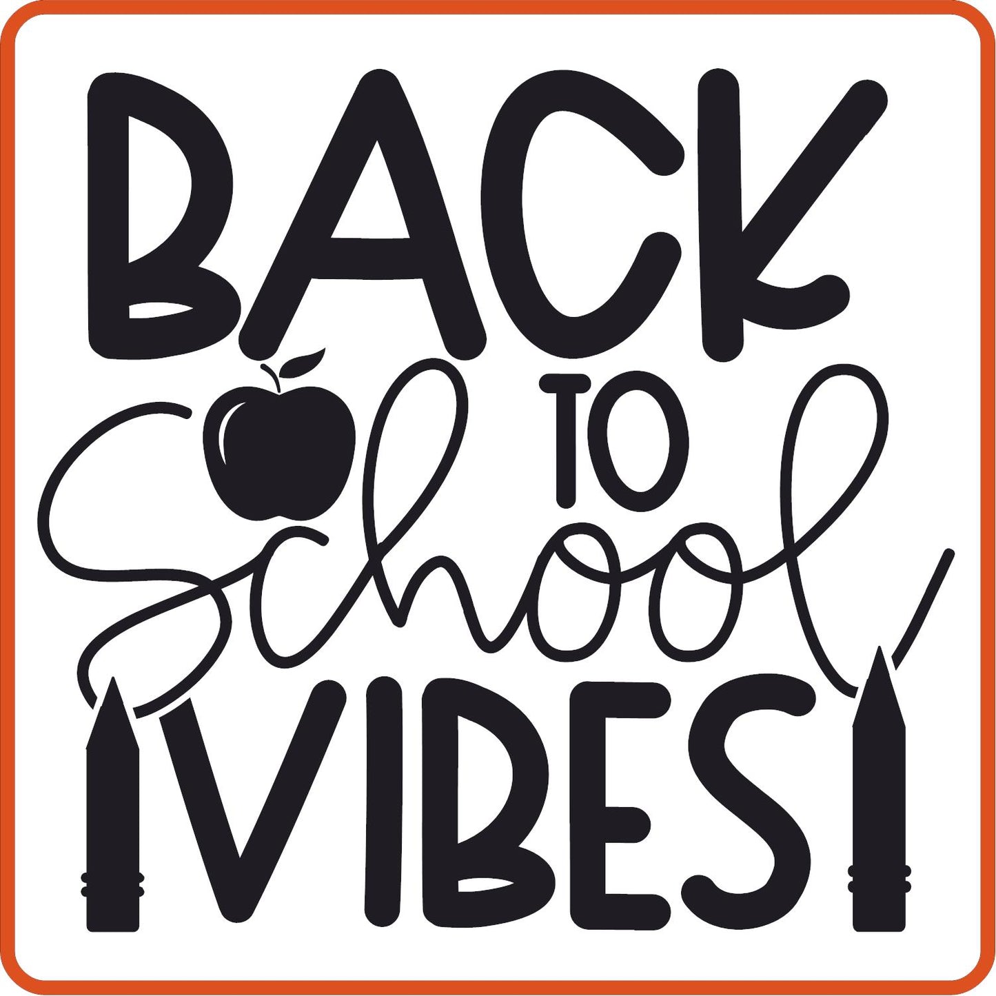 Back to School Vibe | Back to School Iron On Decals Patches by SEC Apparel