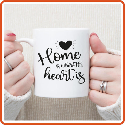 Home Is Where the Heart Is | Home Mugs -11oz Coffee Mug by SEC Apparel