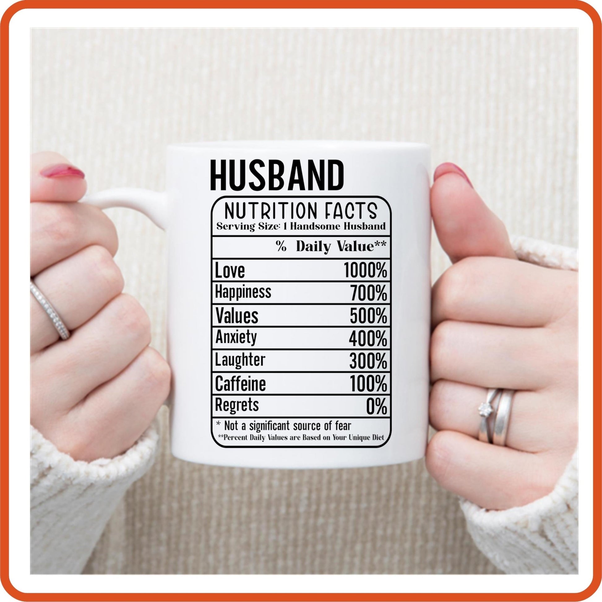 Husband and Wife Nutrition Facts | Wedding Mug - 11oz Mug by SEC Apparel - secapparelonline