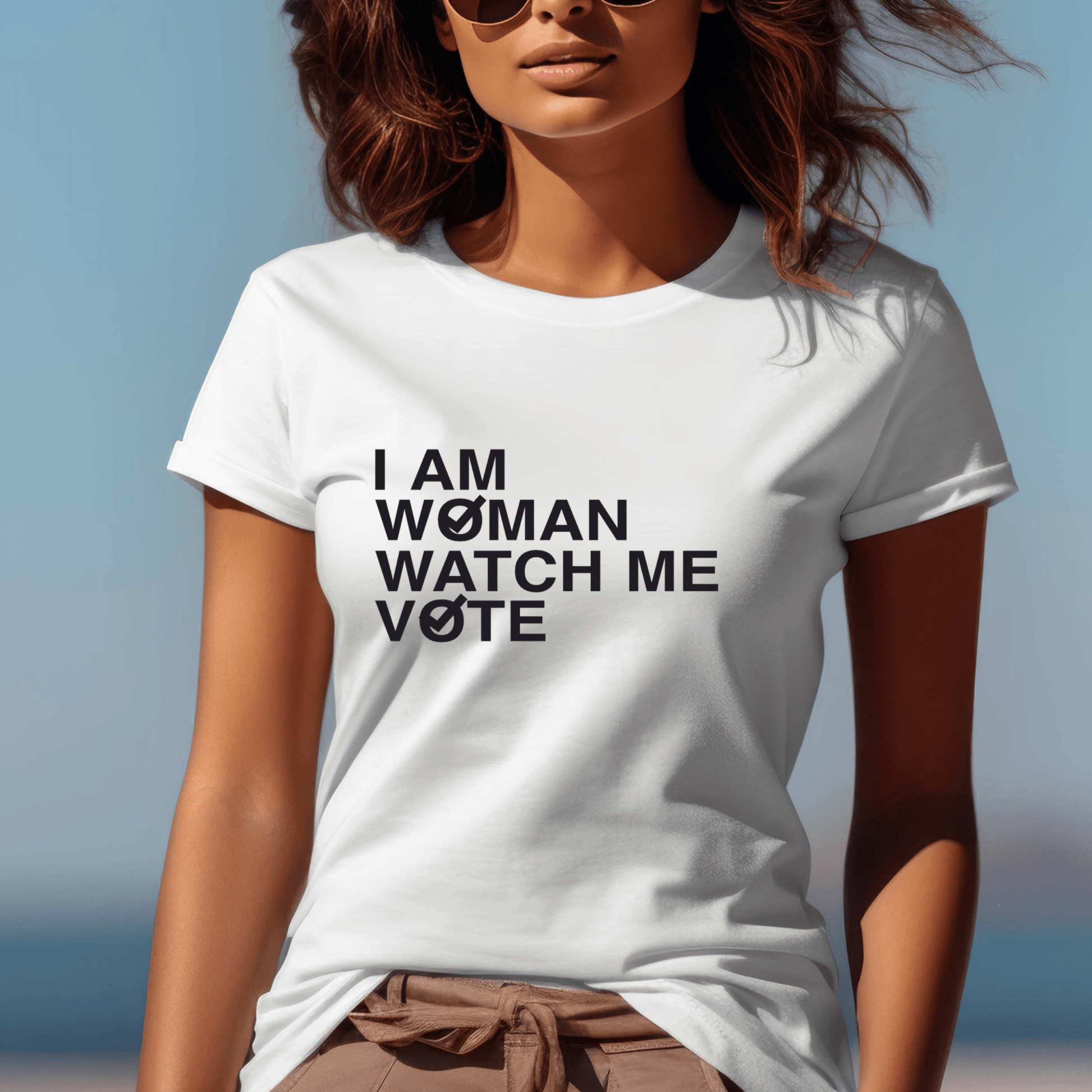 I am Woman Watch Me Vote Shirt | Crew neck | V Neck| Sweatshirt | Hoodie - secapparelonline