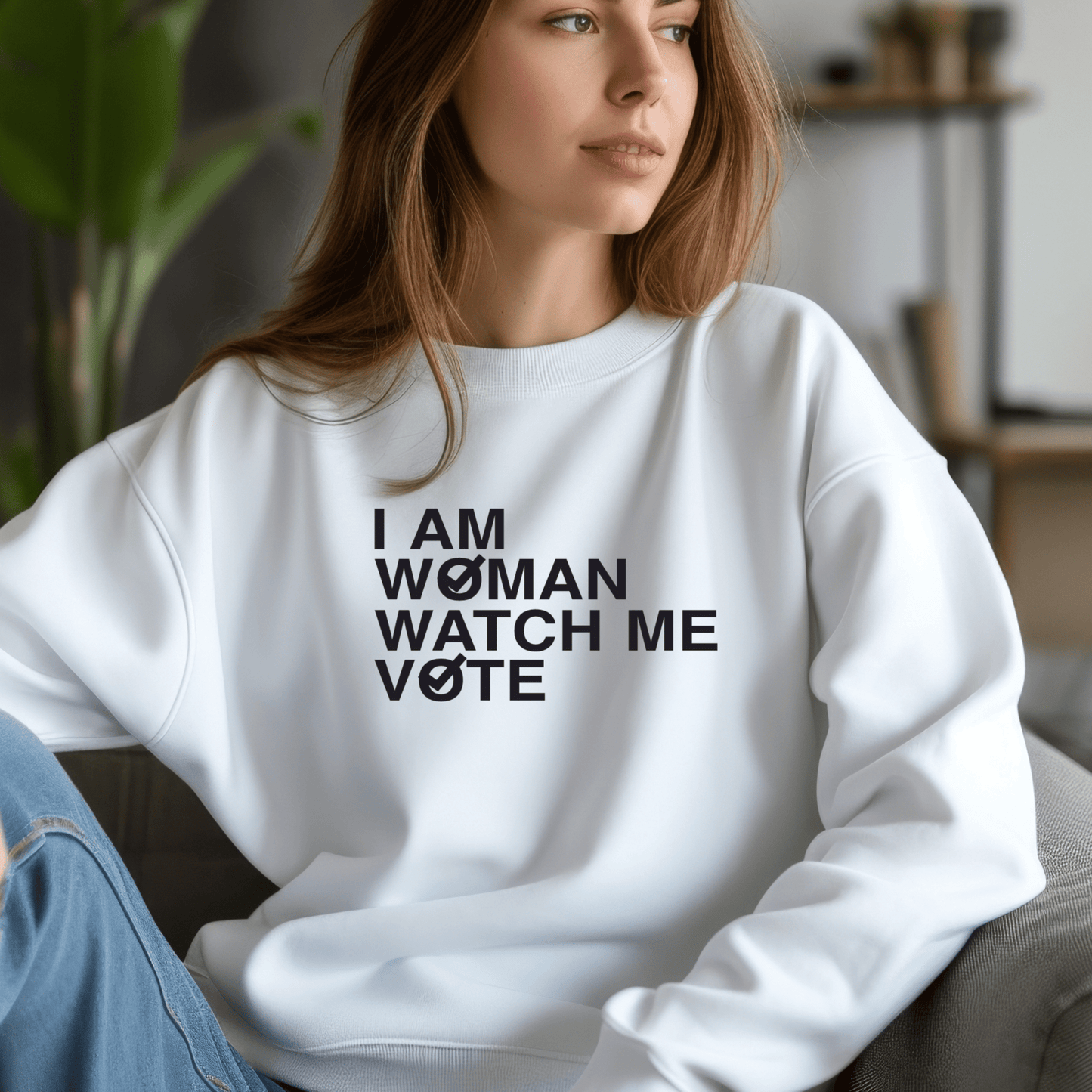 I am Woman Watch Me Vote Shirt | Crew neck | V Neck| Sweatshirt | Hoodie - secapparelonline