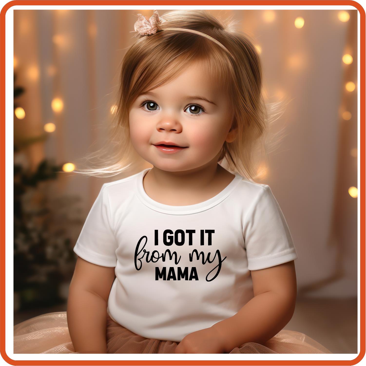 I got it from my Mama | New Baby Iron On Decal Patches by SEC Apparel - secapparelonline