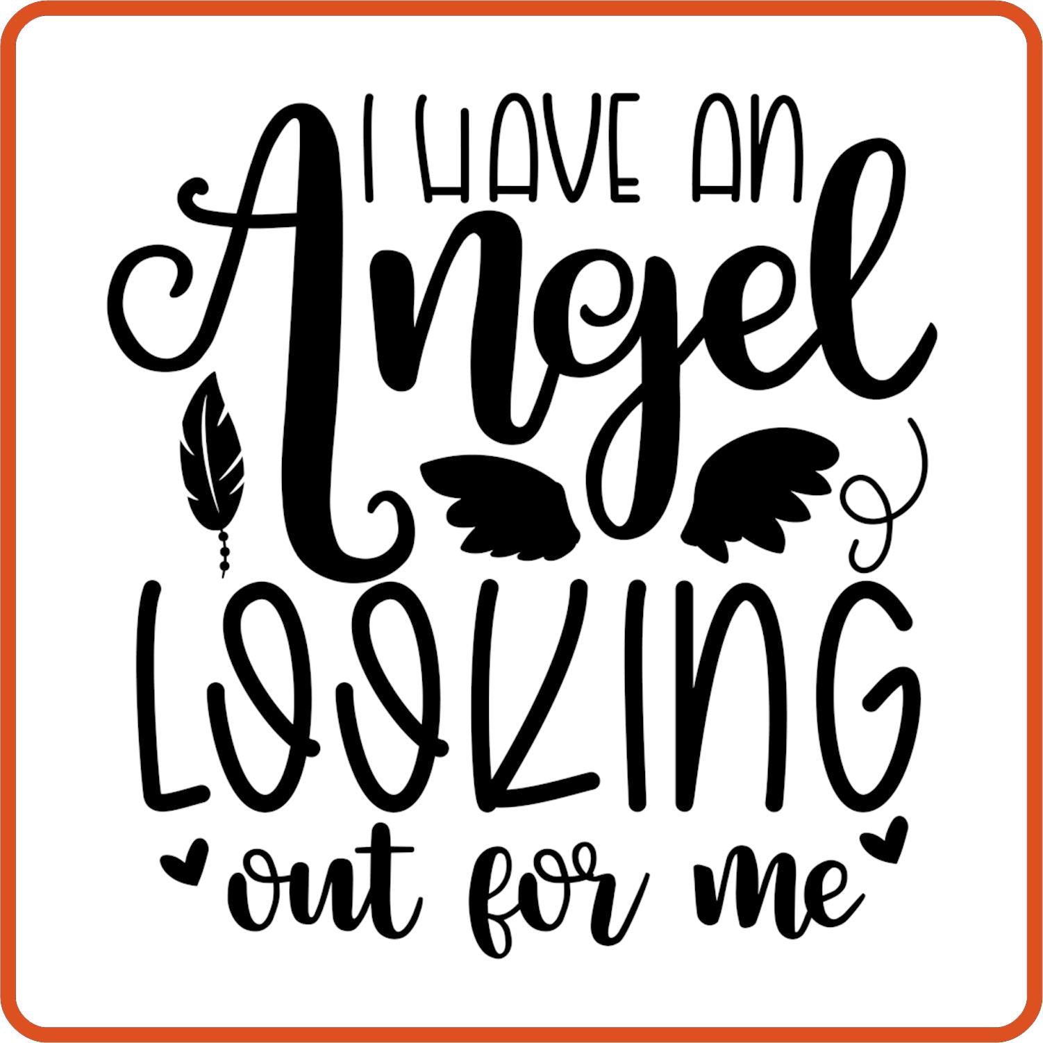 I Have an Angel Looking Out for Me | Memorial | Sympathy Iron On Decals Patches by SEC Apparel - secapparelonline