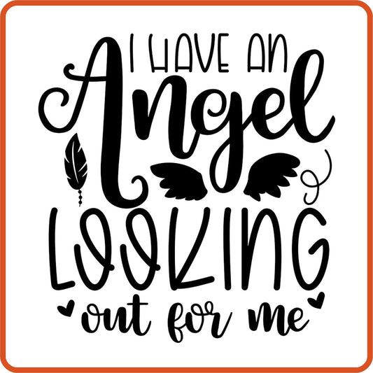 I Have an Angel Looking Out for Me | Memorial | Sympathy Iron On Decals Patches by SEC Apparel - secapparelonline