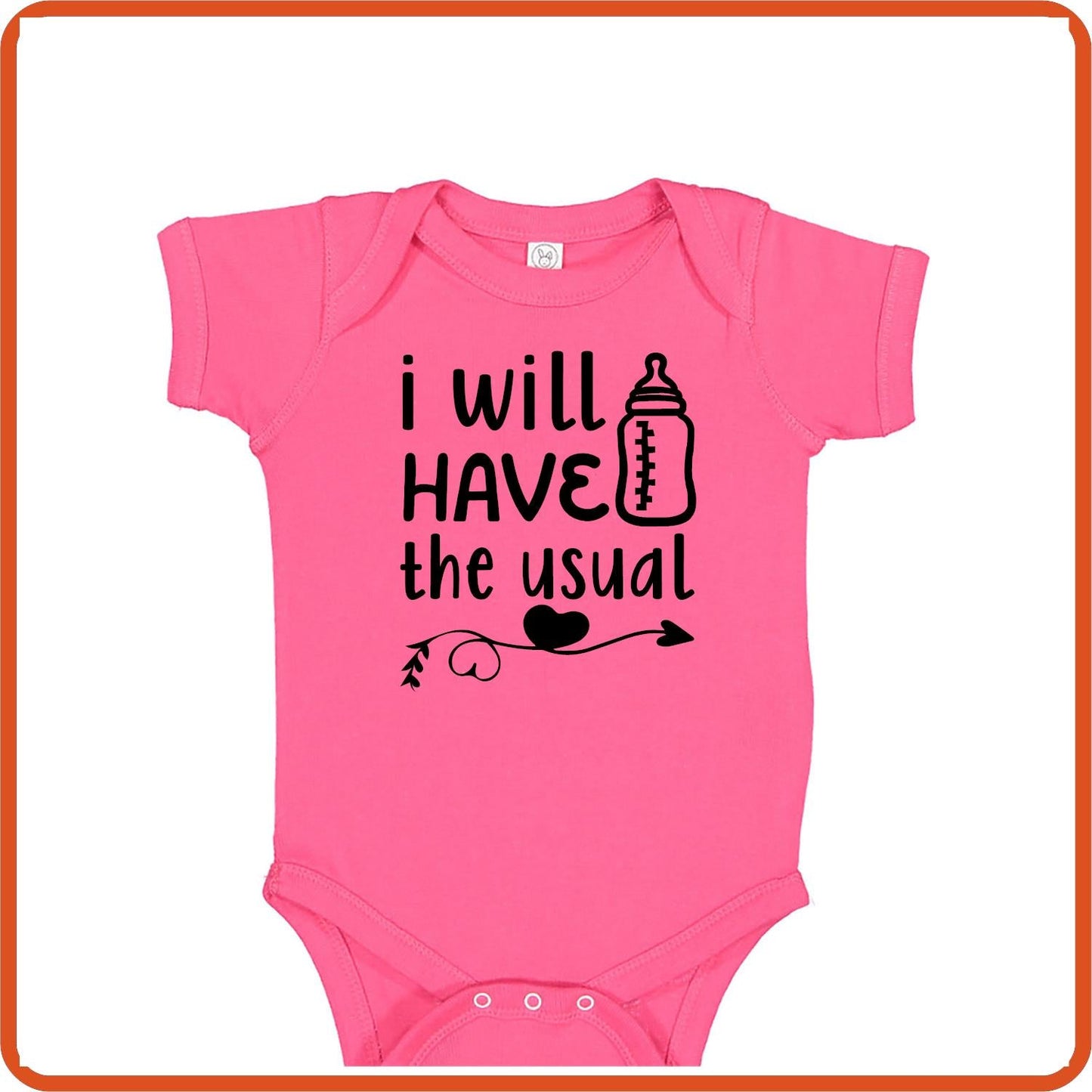 I Will Have the Usual | New Baby Shirt Bodysuit Onesies by SEC Apparel - secapparelonline