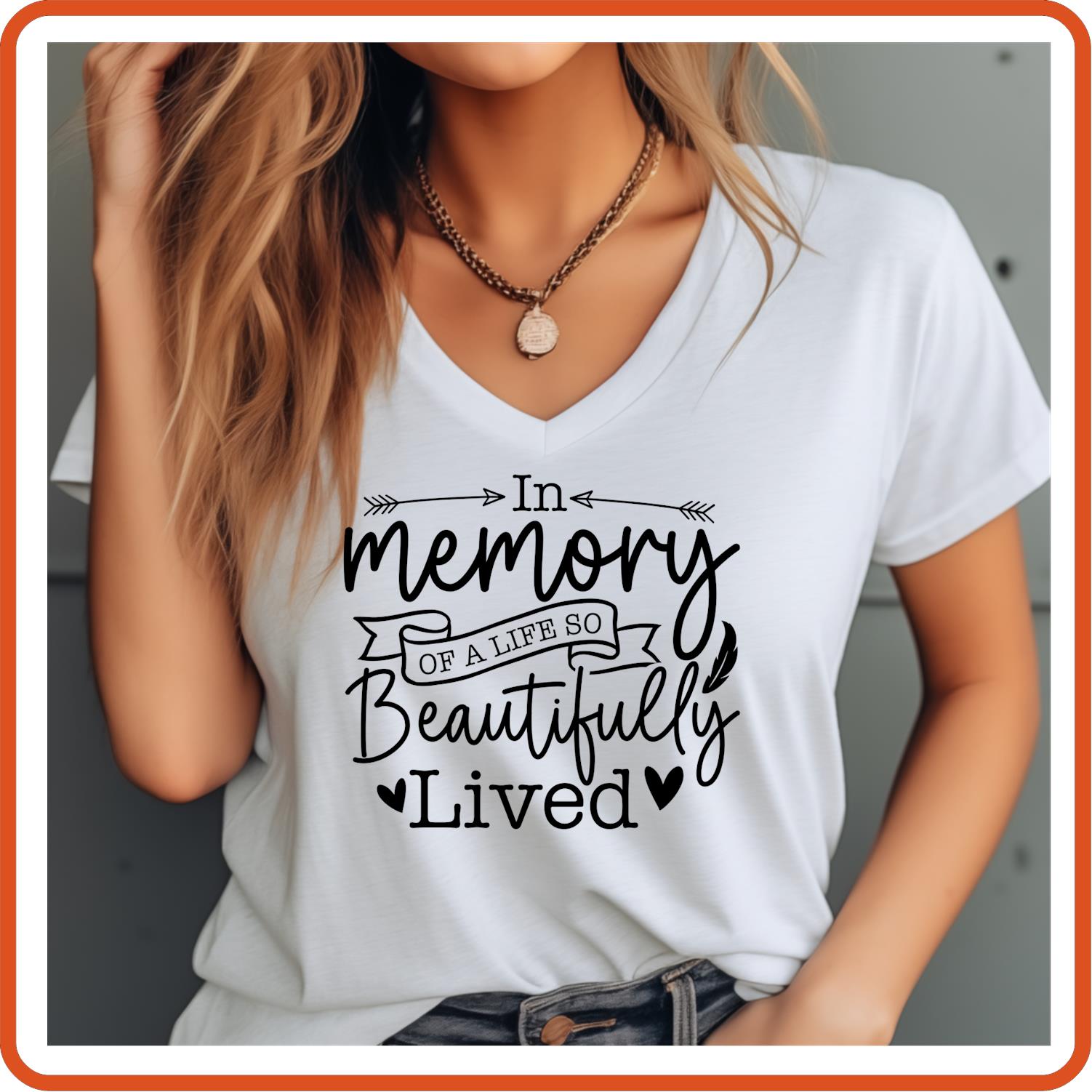 In Memory of a Life So Beautifully Lived |Memorial Sympathy Shirts T-Shirts by SEC Apparel - secapparelonline
