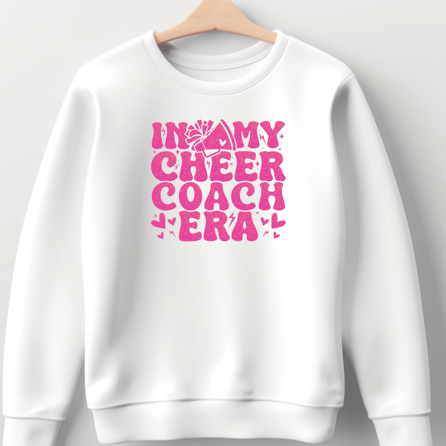 In My Cheer Coach Era Shirt | Crew neck | V Neck| Sweatshirt | Hoodie - secapparelonline