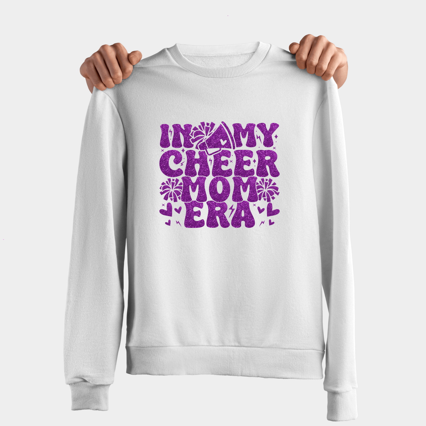 In My Cheer Mom Era Shirt | Crew neck | V Neck| Sweatshirt | Hoodie - secapparelonline
