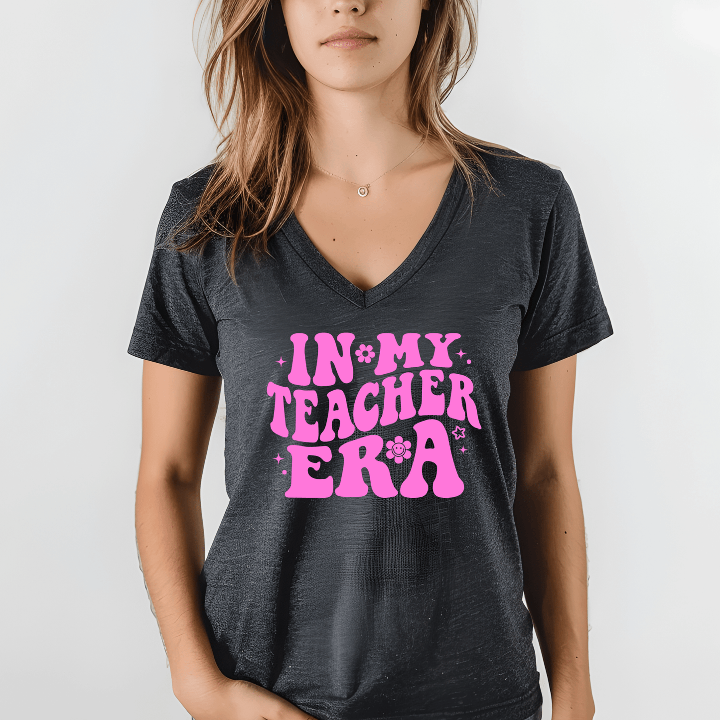 In My Teacher Era Shirt | Crew neck | V Neck| Sweatshirt | Hoodie - secapparelonline