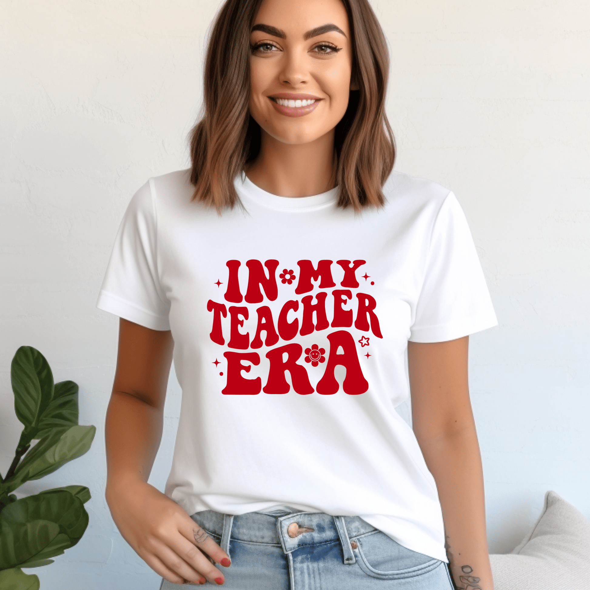 In My Teacher Era Shirt | Crew neck | V Neck| Sweatshirt | Hoodie - secapparelonline