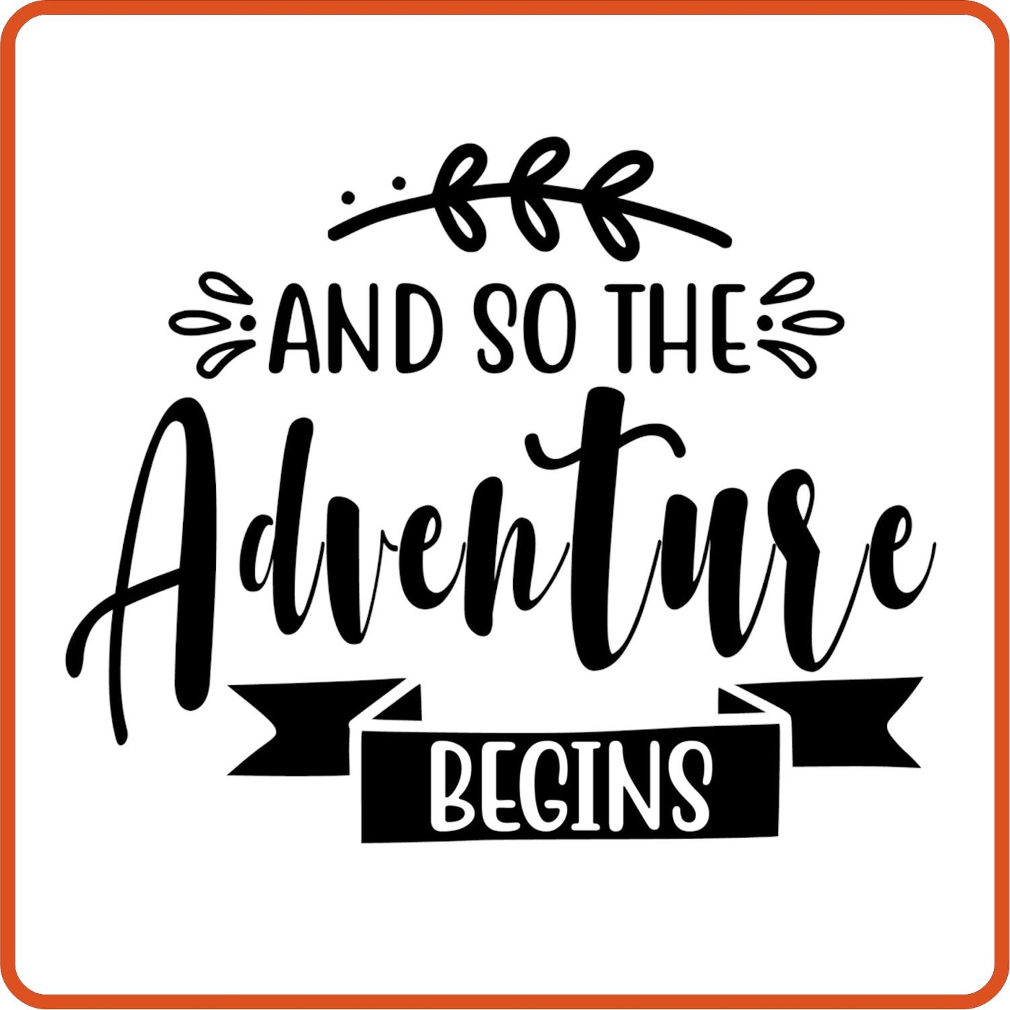 And So The Adventure Begins | Anniversary Iron On decal Patches by SEC Apparel