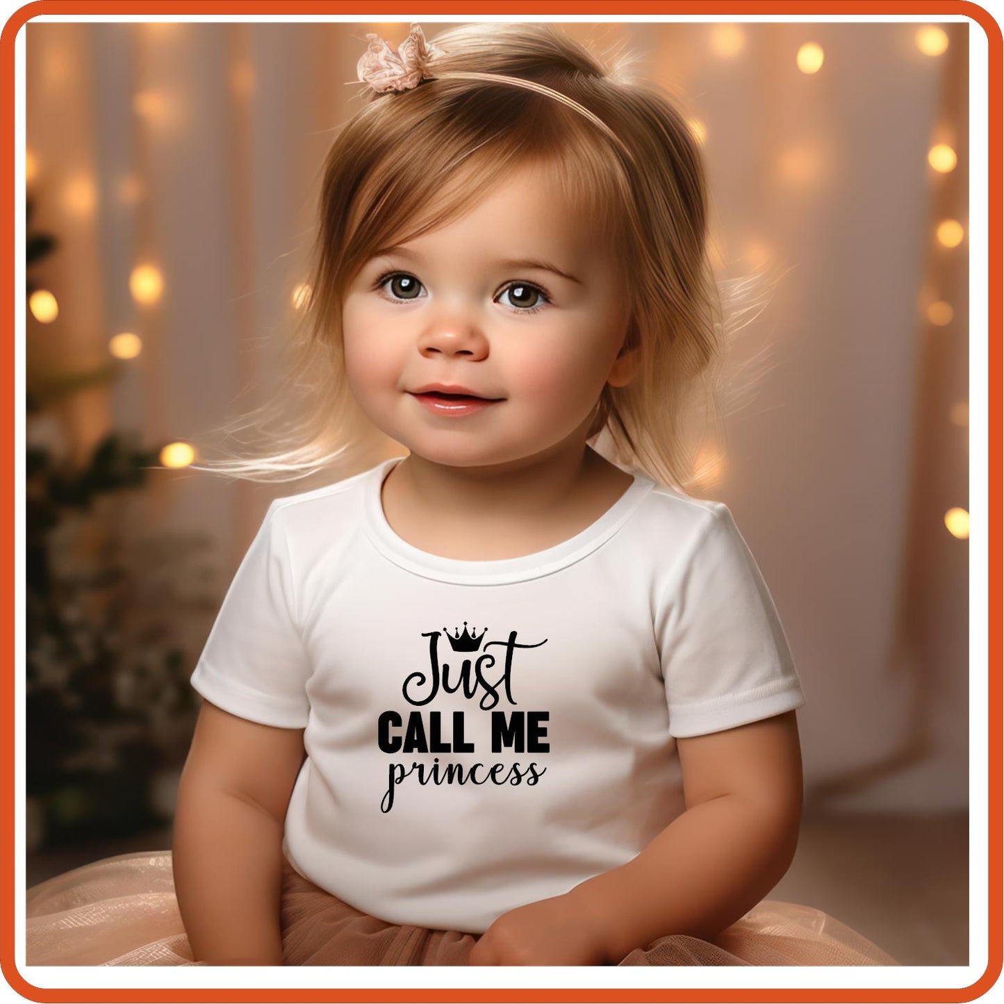 Just Call Me Princess | New Baby Iron On Decal Patches by SEC Apparel