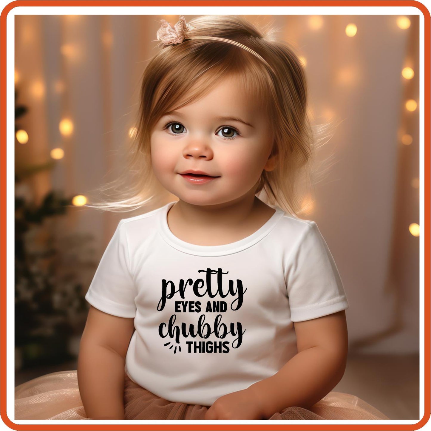 Pretty Eye and Chubby | New Baby Iron On Decal Patches by SEC Apparel