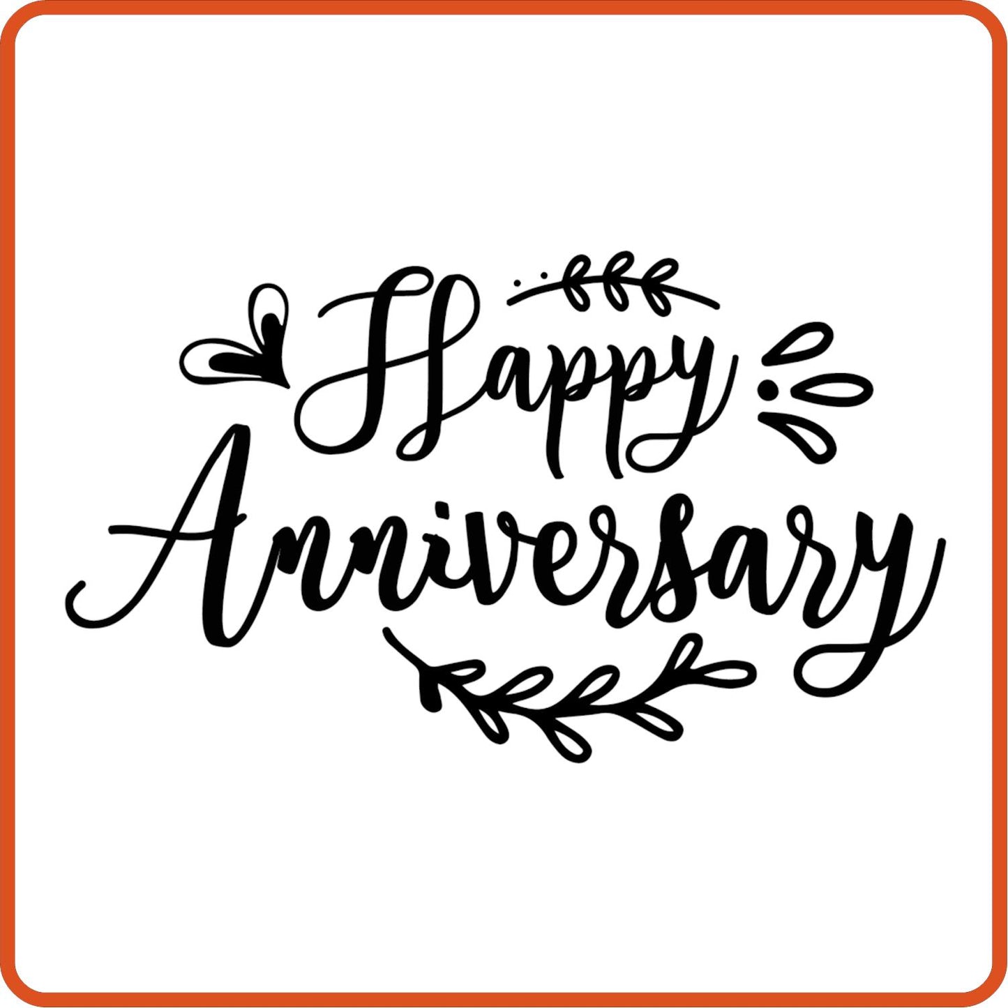 Happy Anniversary | Anniversary Iron On Decal Patches by SEC Apparel