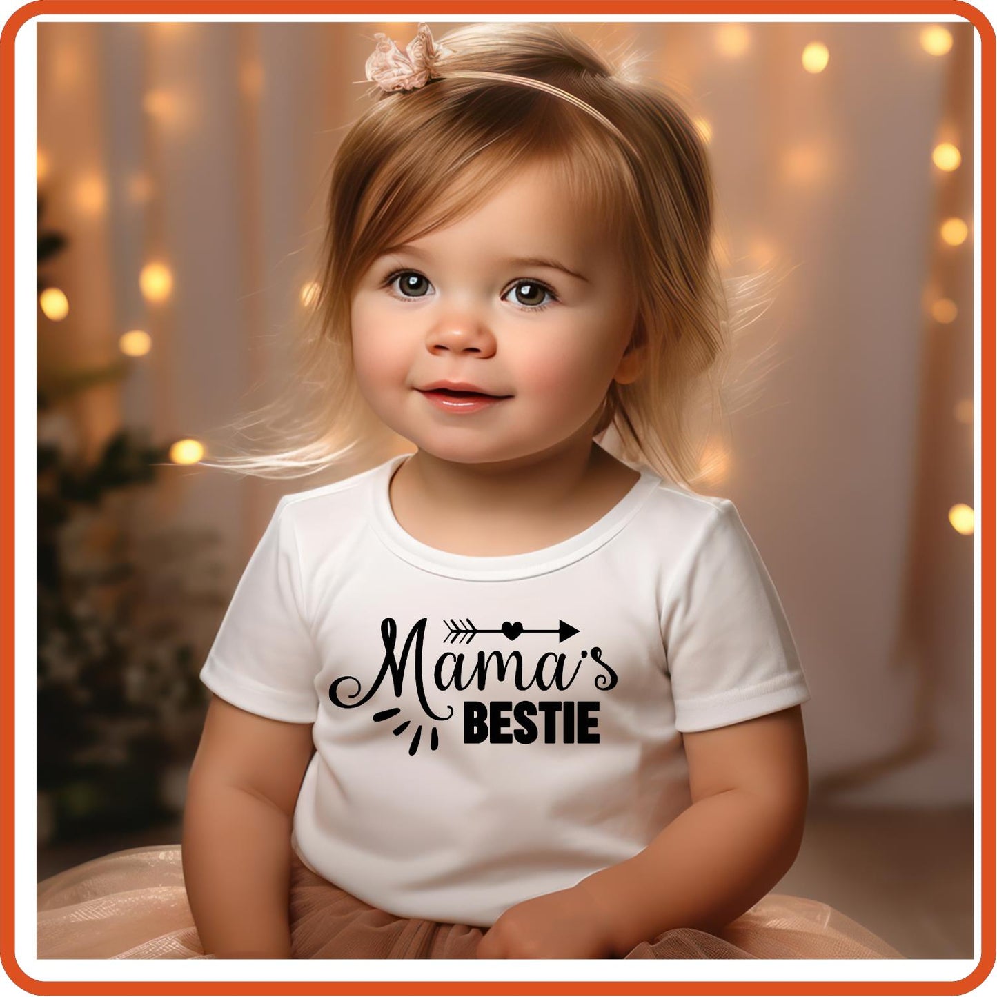 Mama's Bestie | New Baby Iron On Decal Patches by SEC Apparel