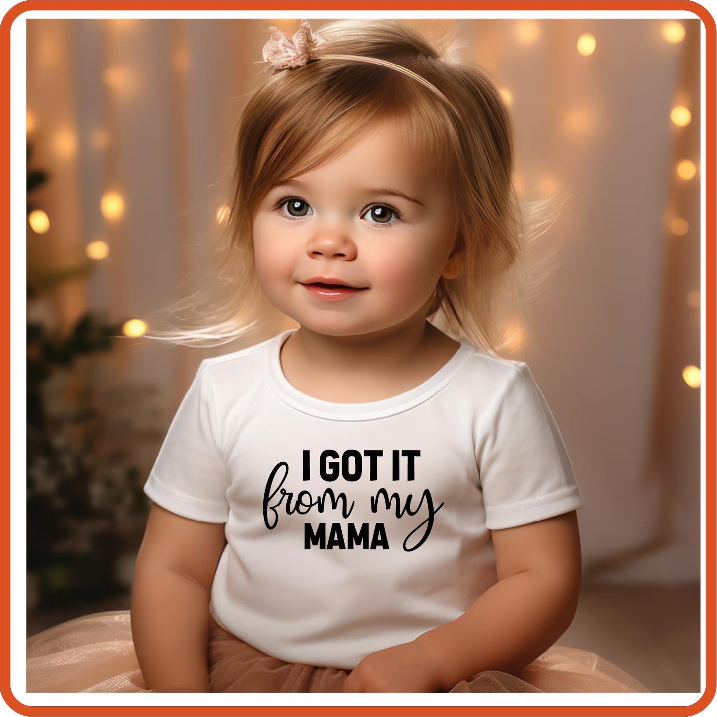 I got it from my Mama | New Baby Iron On Decal Patches by SEC Apparel