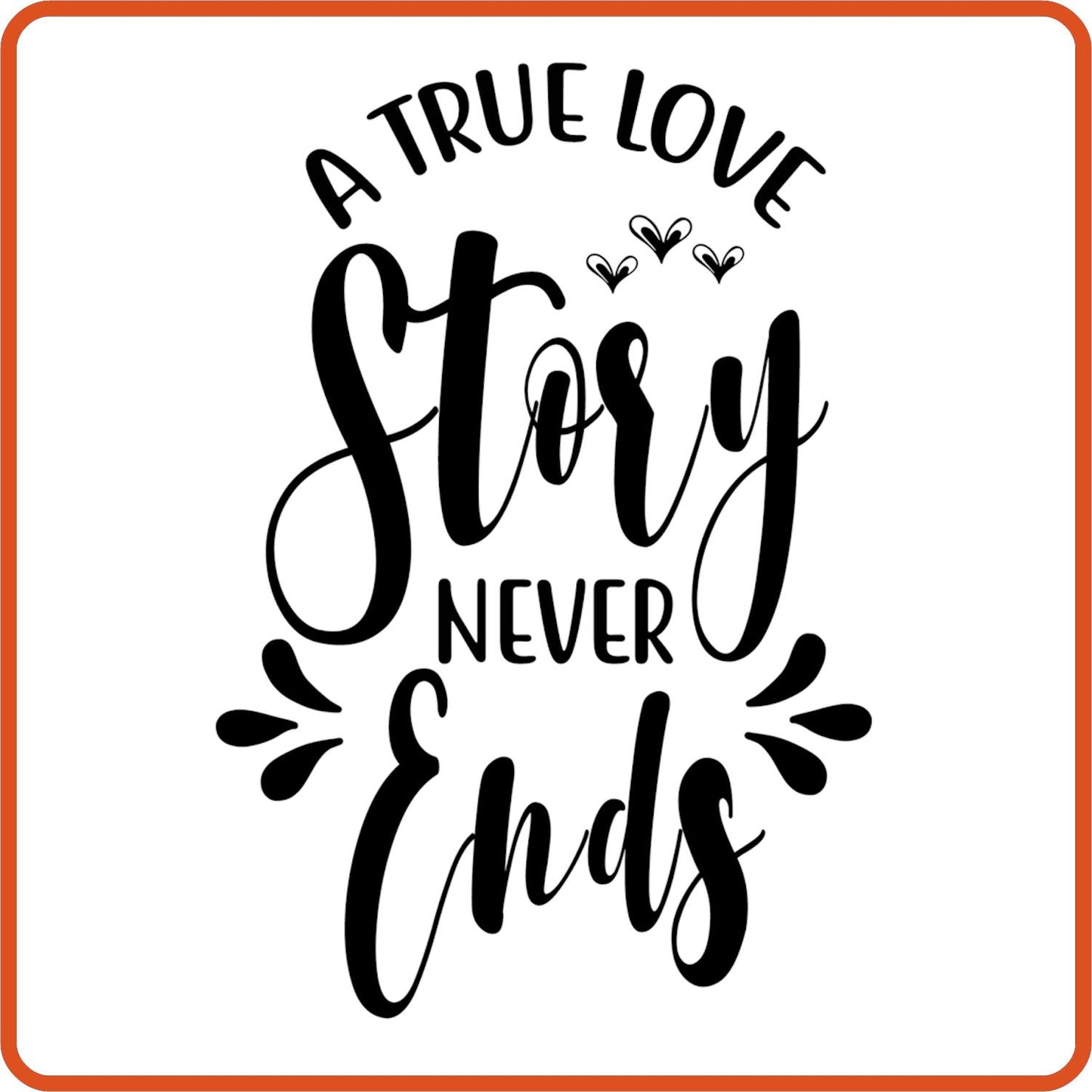 A True Love Story | Anniversary Iron On Decal Patches by SEC Apparel