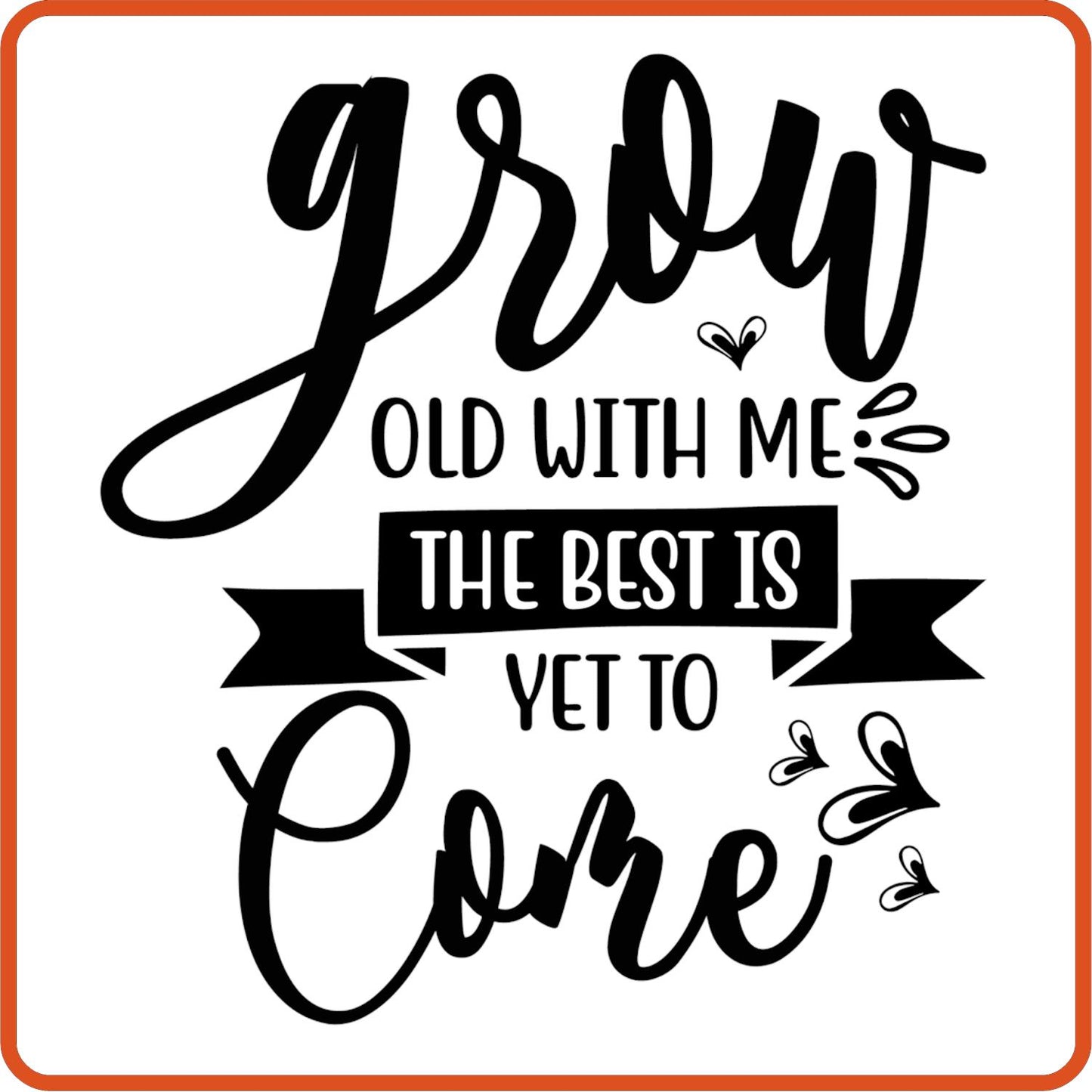 Grow Old with Me | Anniversary Iron On Decal Patches by SEC Apparel