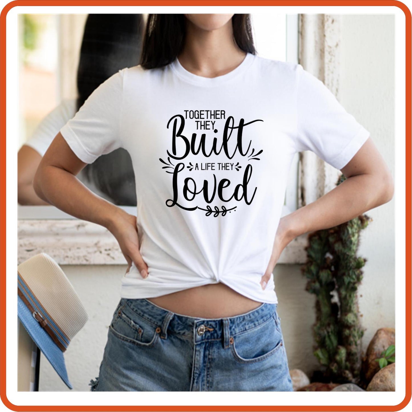 Together they built a life | Anniversary Iron On Decal Patches by SEC Apparel