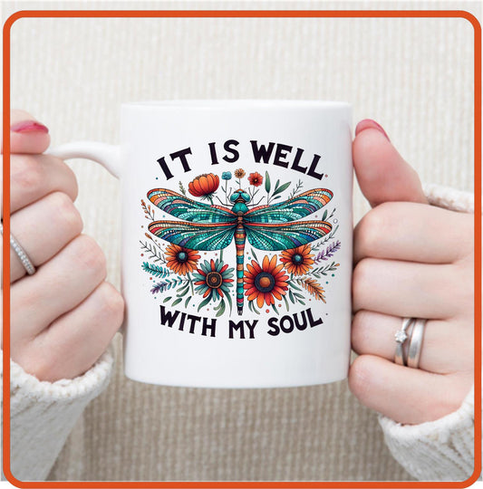 It is well with my soul | Christian | Religious Mugs - 11oz Coffee Mug by SEC Apparel - secapparelonline