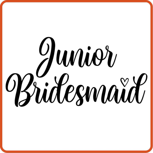 Junior Bridesmaid | Bachelorette Iron On Decal by SEC Apparel