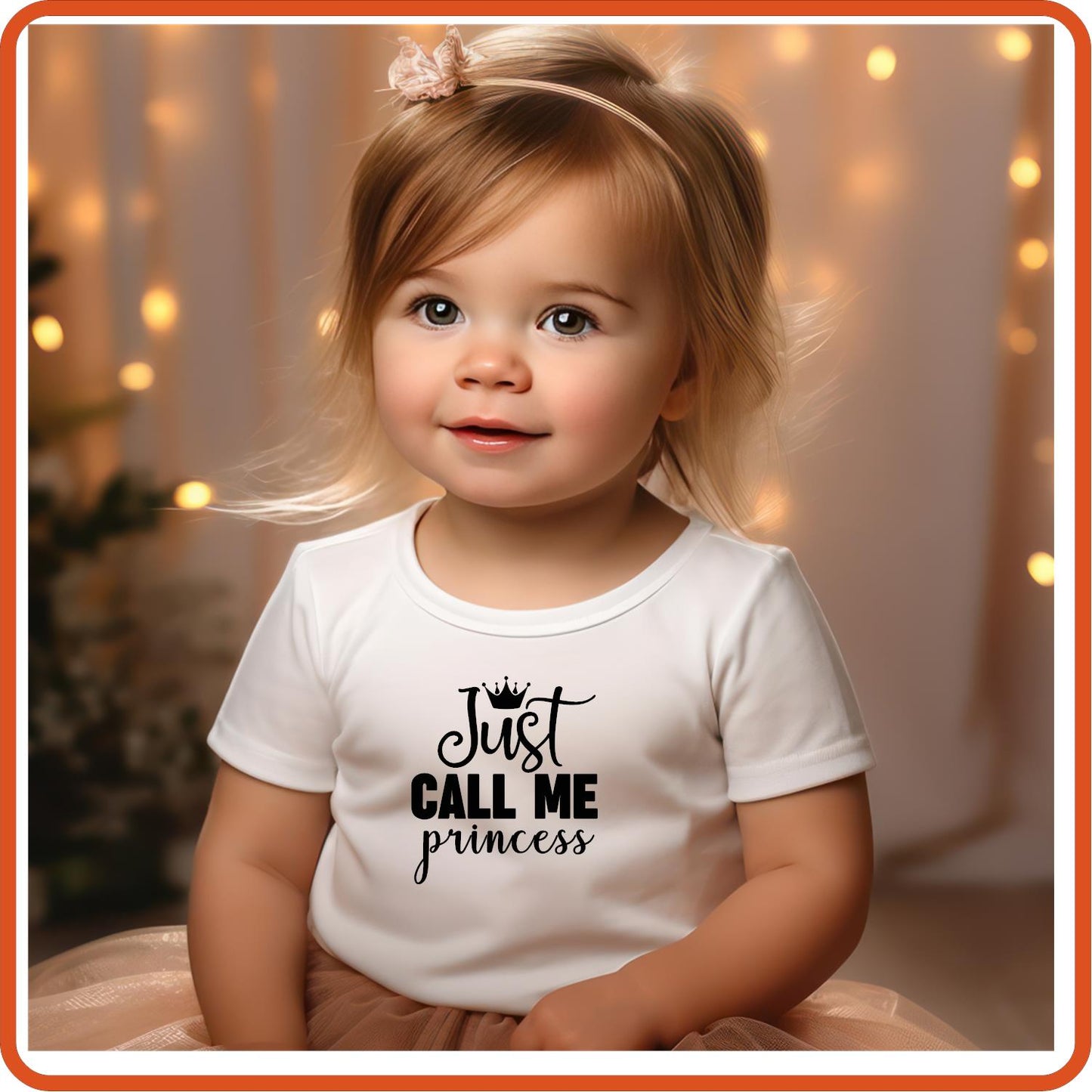Just Call Me Princess | New Baby Iron On Decal Patches by SEC Apparel - secapparelonline
