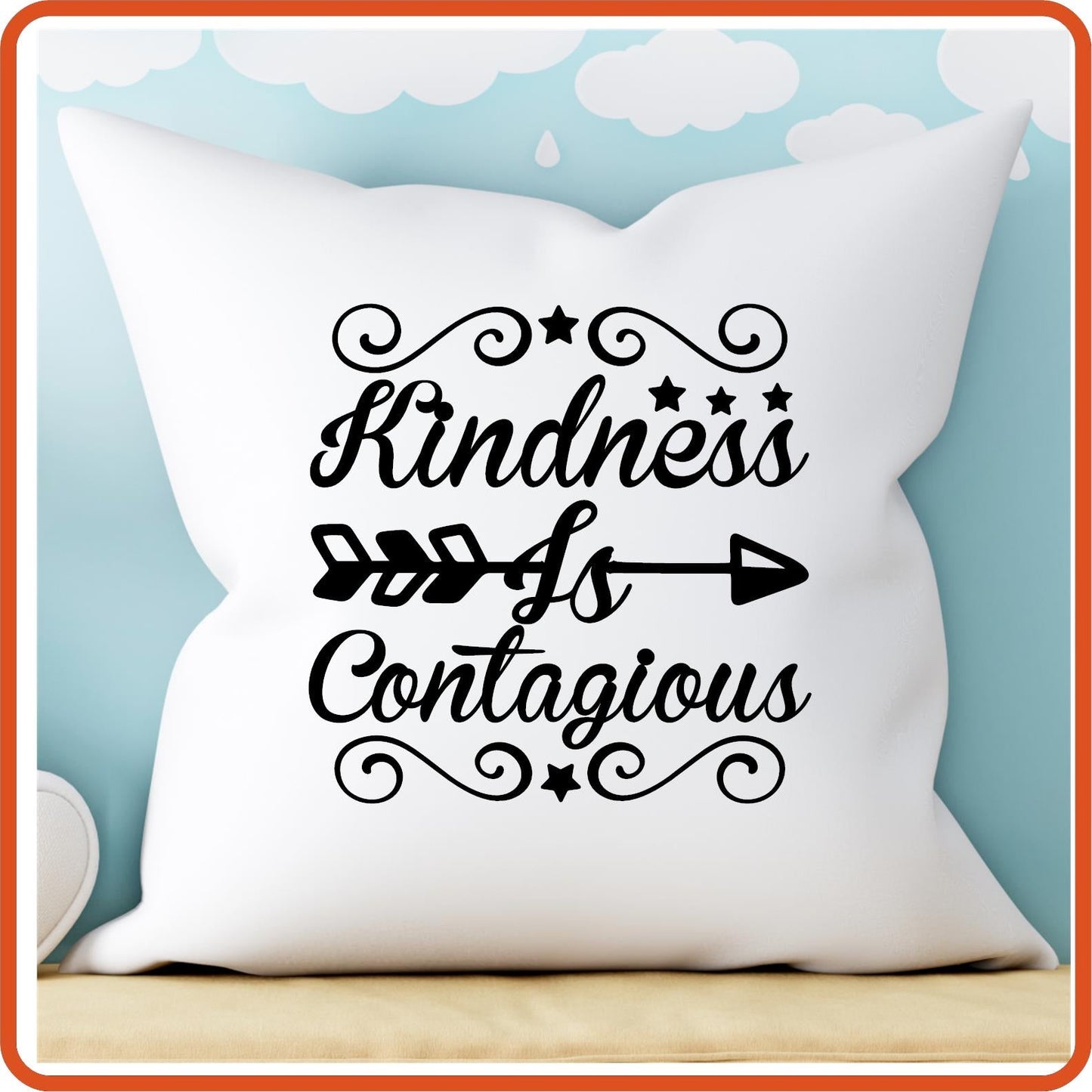 Kindness Is Contagious | Throw Pillow Covers Only by SEC Apparel - secapparelonline