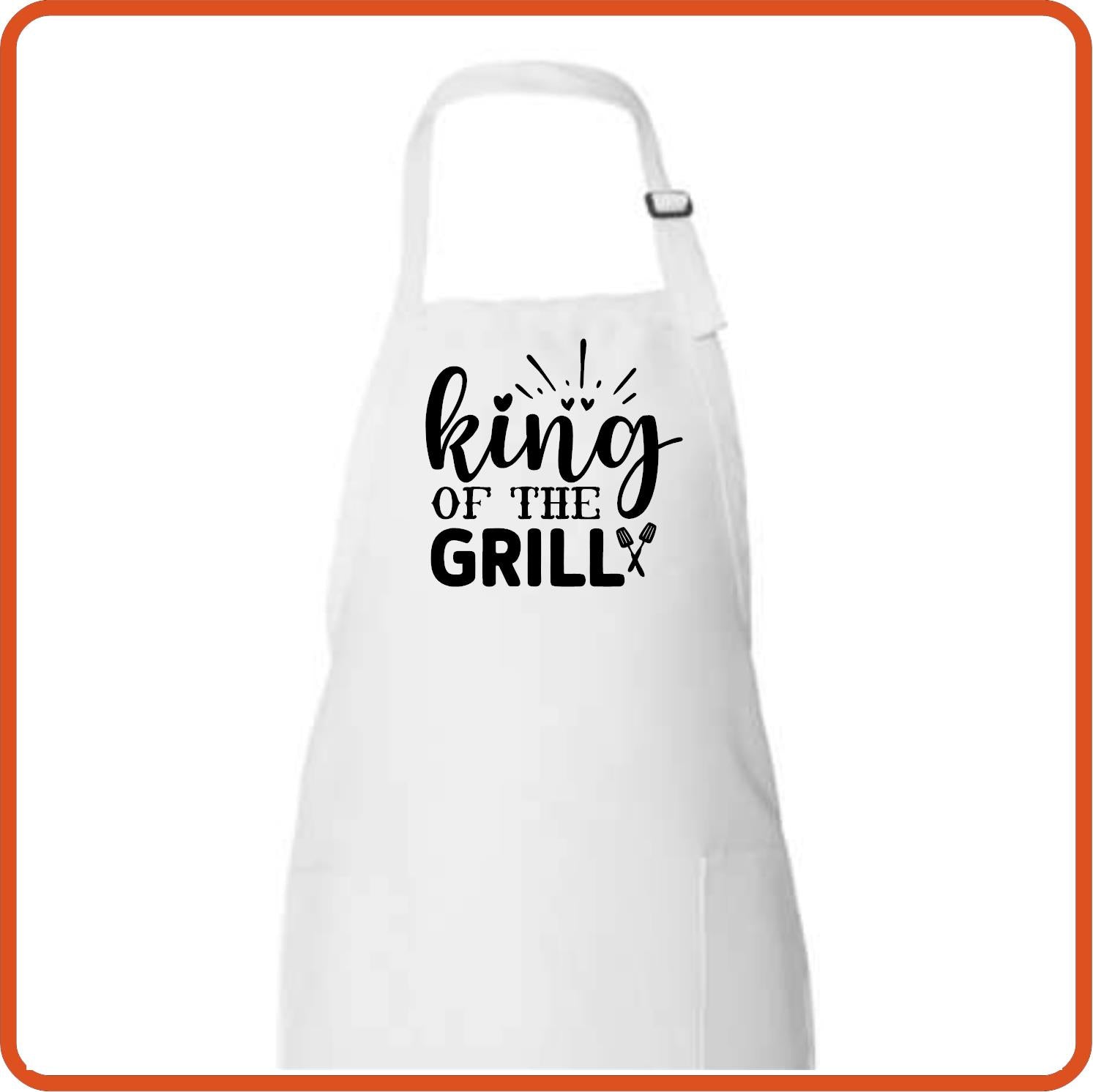 King of the Grill Full Length Apron by SEC Apparel - secapparelonline