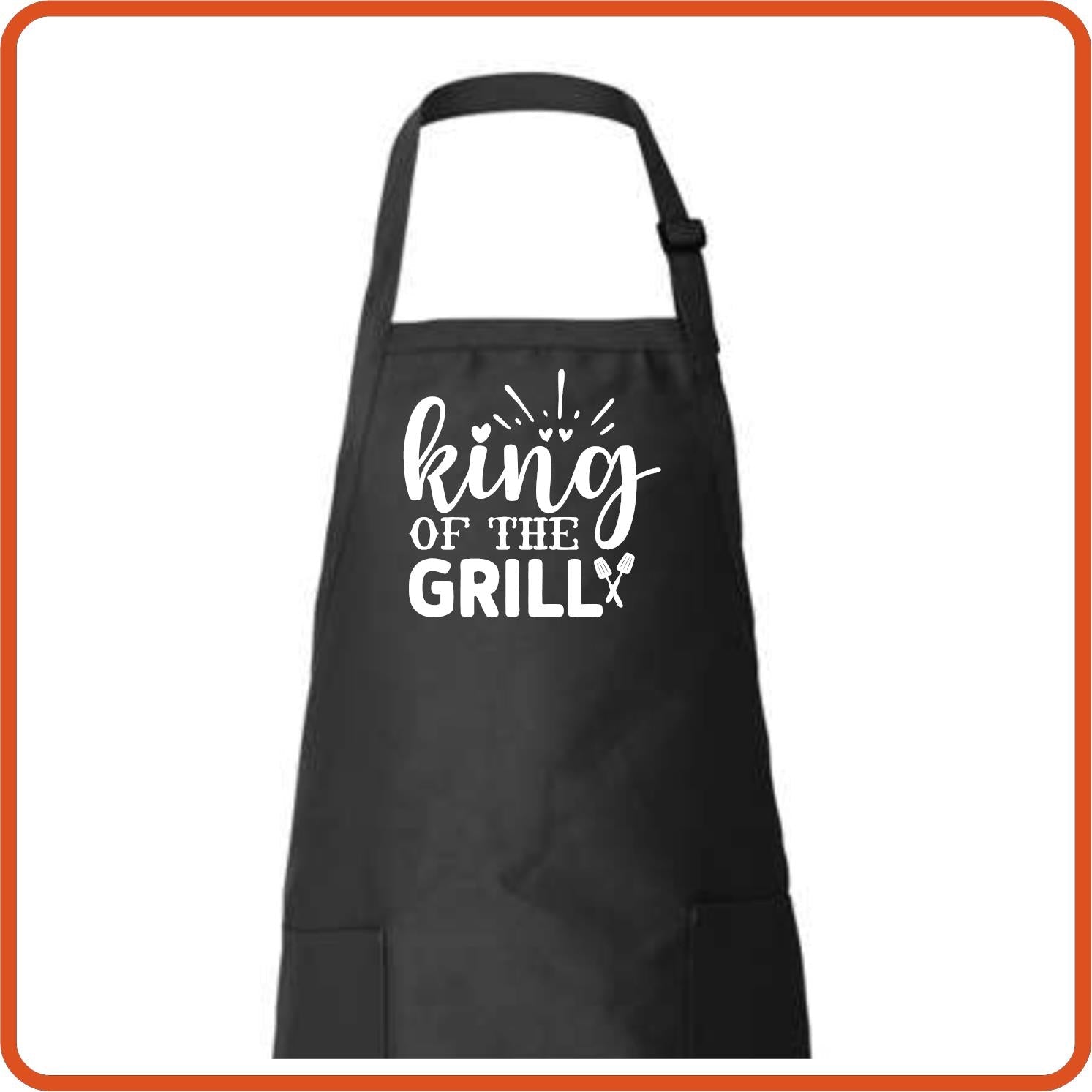 King of the Grill Full Length Apron by SEC Apparel - secapparelonline