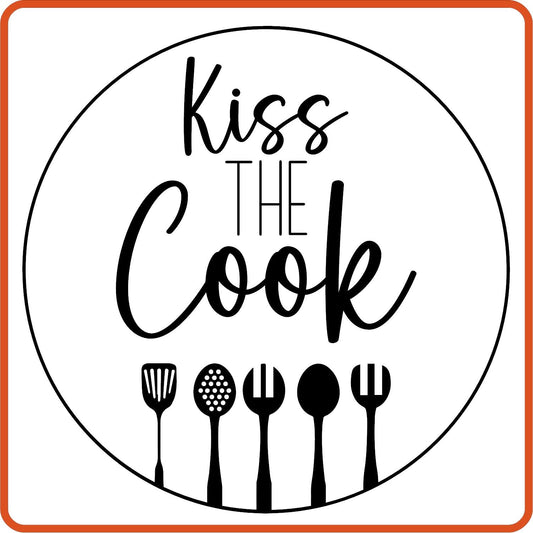 Kiss the Cook | Apron Iron On Decals Patches by SEC Apparel - secapparelonline