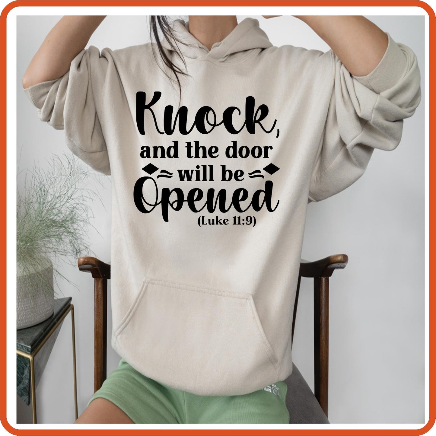 Knock and the Door will be Opened | Bible | Religious Iron On Decals Patches by SEC Apparel - secapparelonline