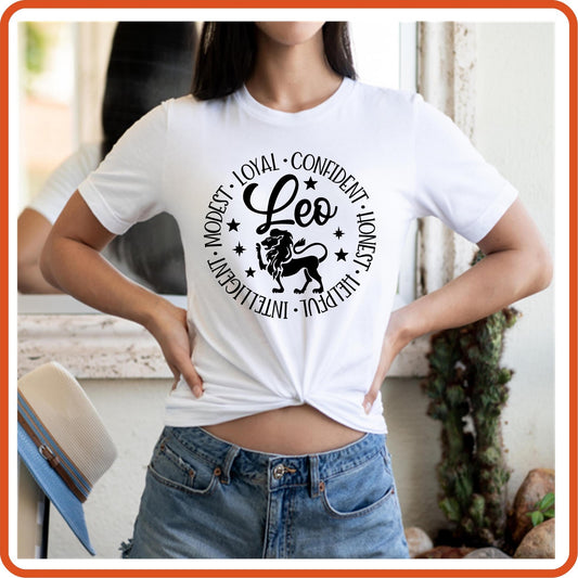 Leo Zodiac Sign Horoscope Birthday T-Shirt | SEC Apparel - secapparelonline