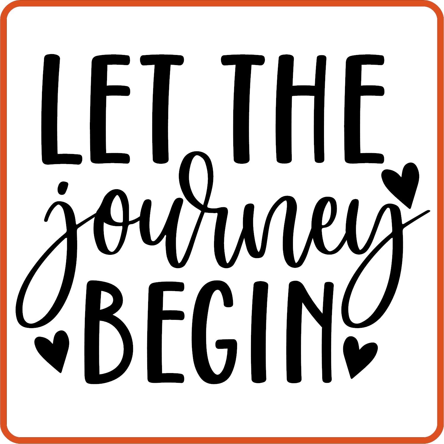 Let the Journey Begin | Retirement Iron On Decals Patches by SEC Apparel - secapparelonline