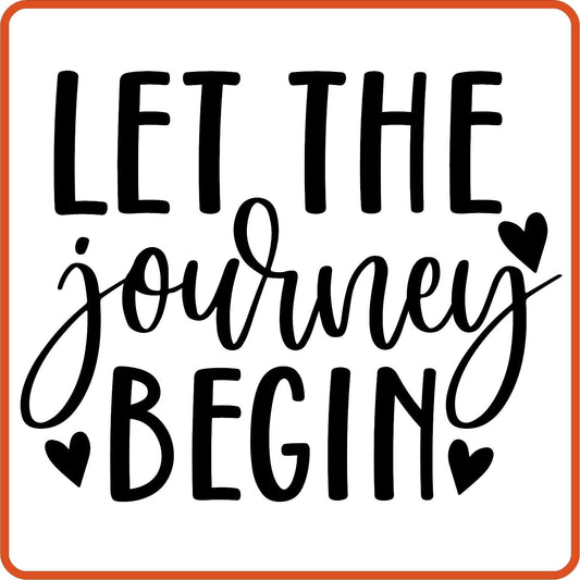 Let the Journey Begin | Retirement Iron On Decals Patches by SEC Apparel - secapparelonline