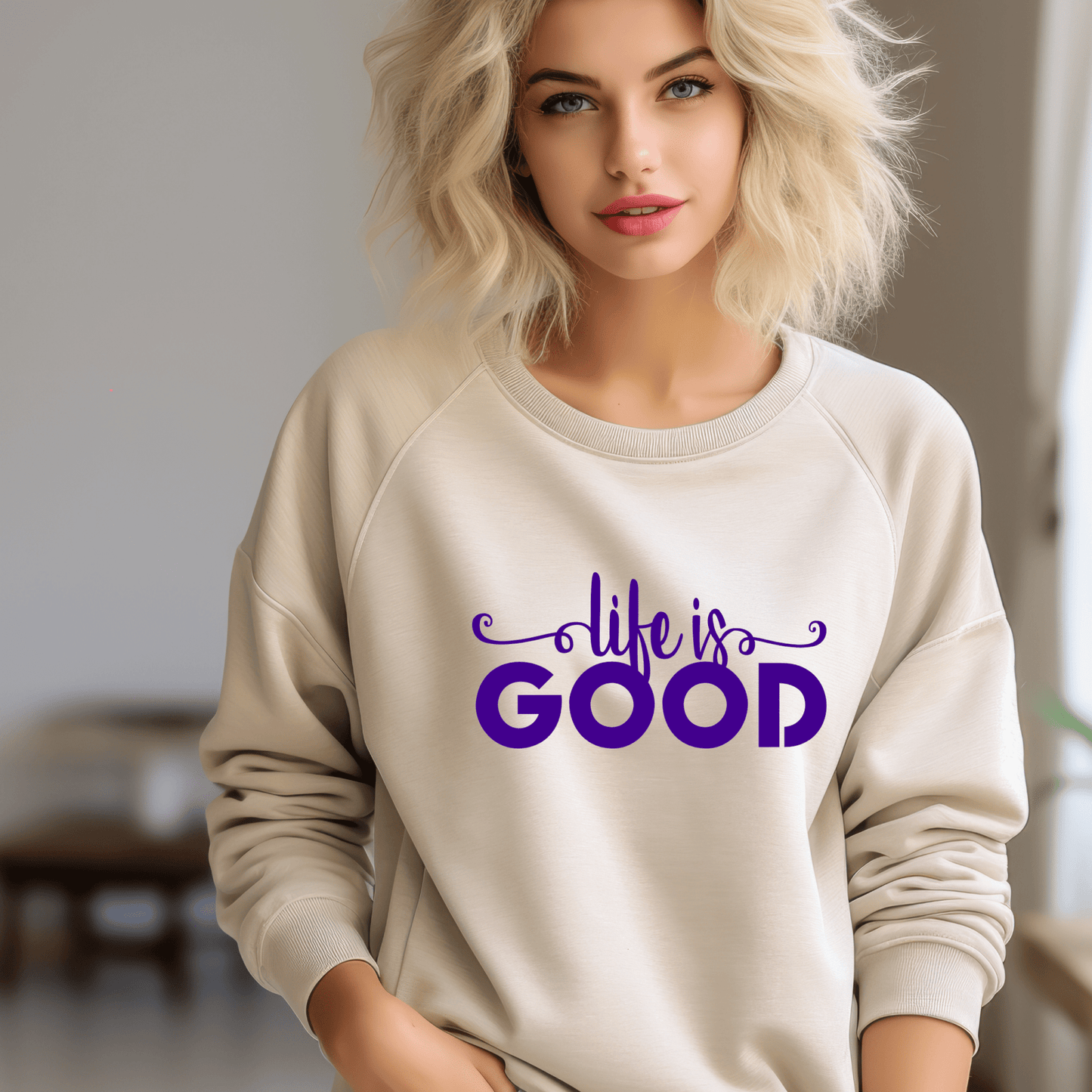 Life is Good Shirt | Crew neck | V Neck| Sweatshirt | Hoodie - secapparelonline