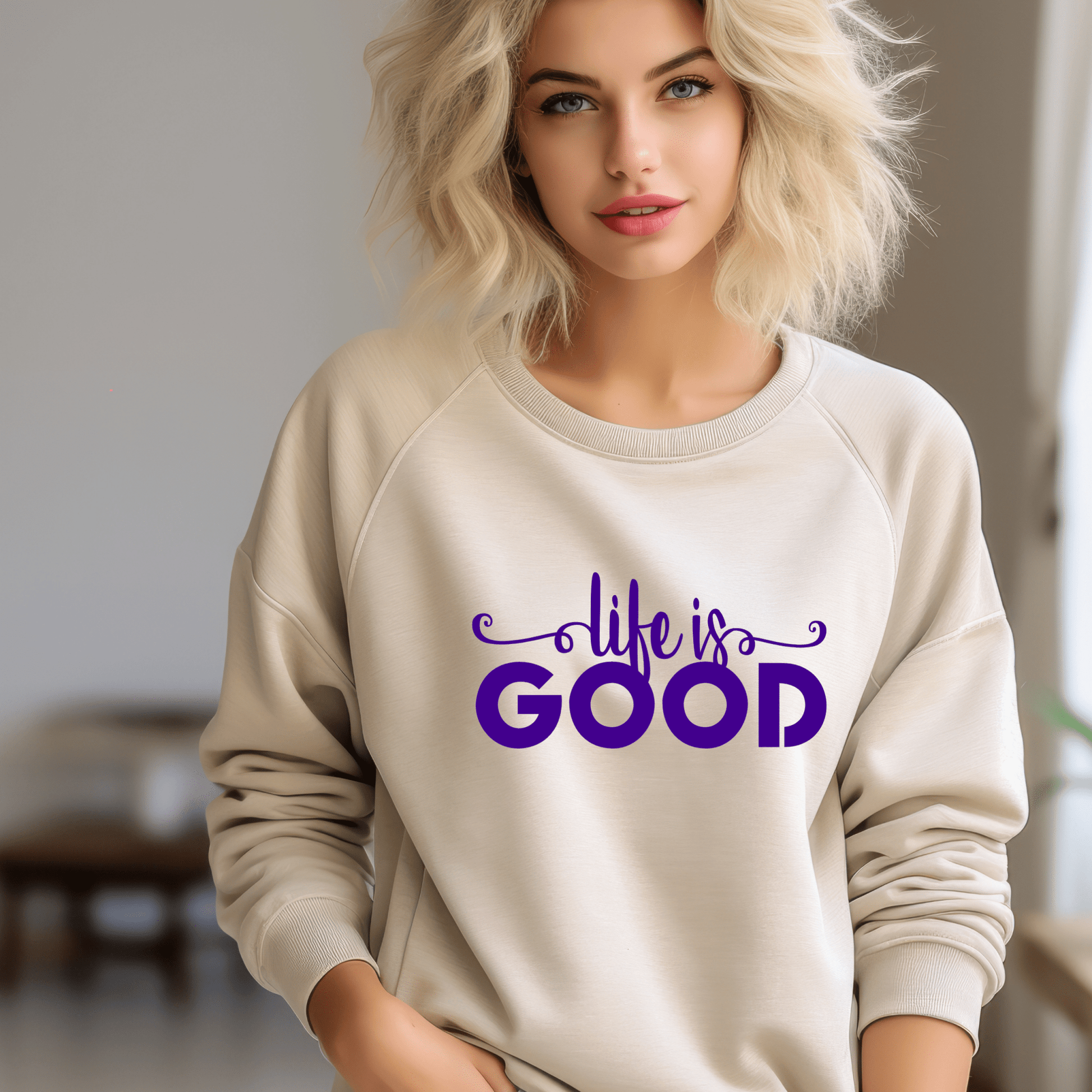 Life is Good Shirt | Crew neck | V Neck| Sweatshirt | Hoodie - secapparelonline