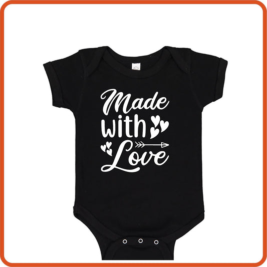 Made with Love | New Baby Shirt Bodysuit Onesies by SEC Apparel - secapparelonline