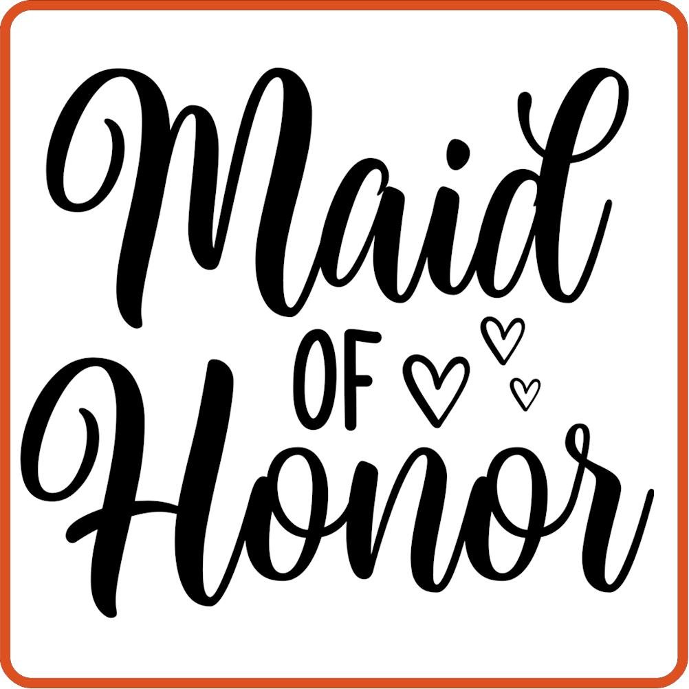 Maid of Honor | Bachelorette Iron On Decal by SEC Apparel - secapparelonline