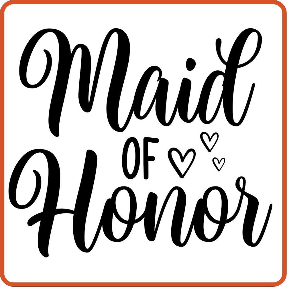 Maid of Honor | Bachelorette Iron On Decal by SEC Apparel