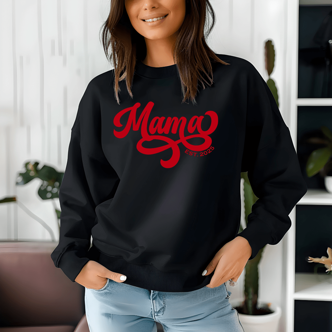 Mama Glitter Sweatshirt – Celebrate Motherhood in Sparkling Style - secapparelonline
