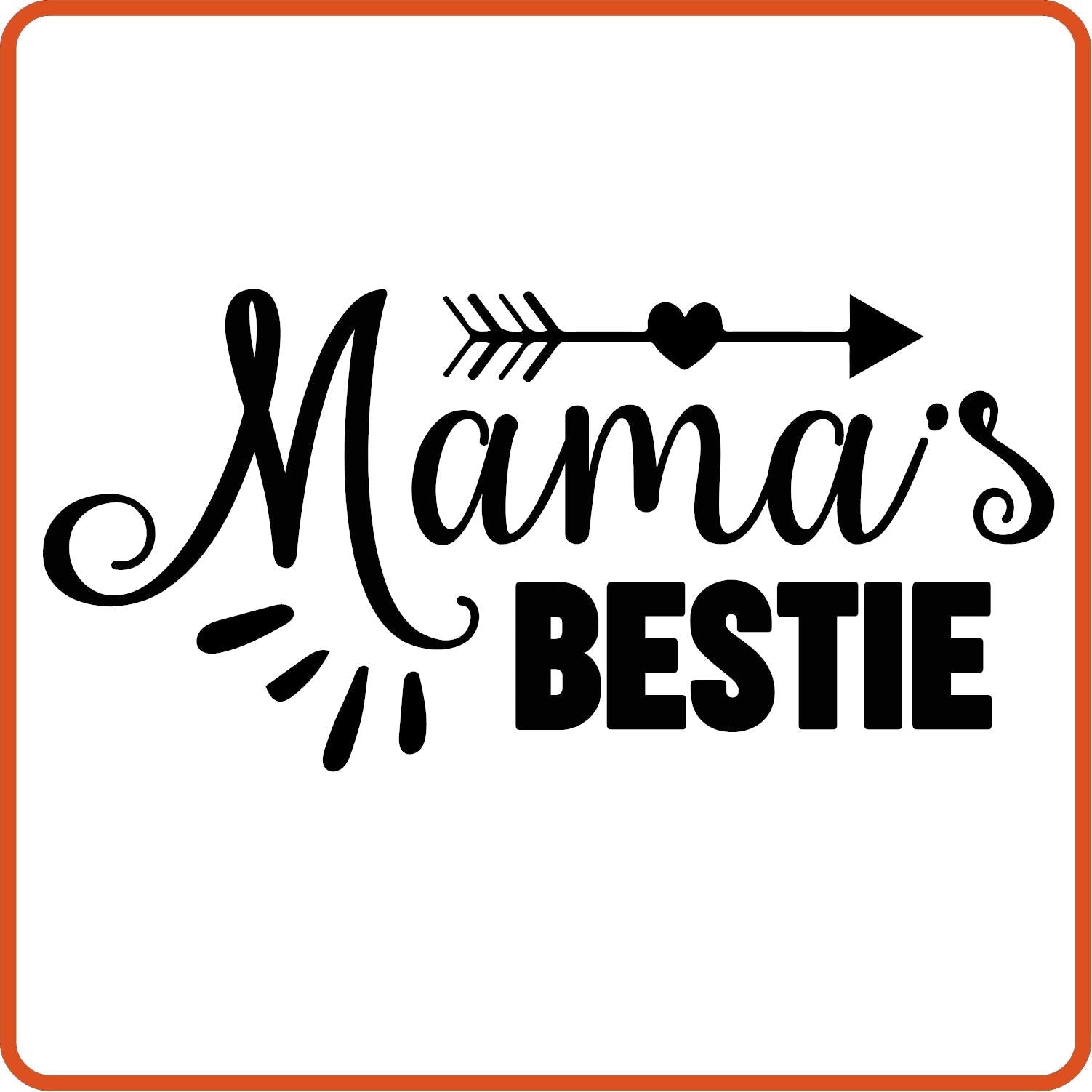 Mama's Bestie | New Baby Iron On Decal Patches by SEC Apparel - secapparelonline