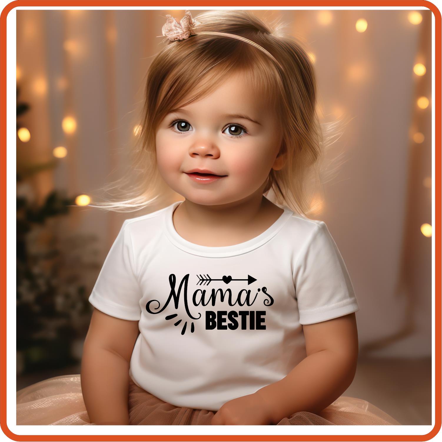 Mama's Bestie | New Baby Iron On Decal Patches by SEC Apparel - secapparelonline