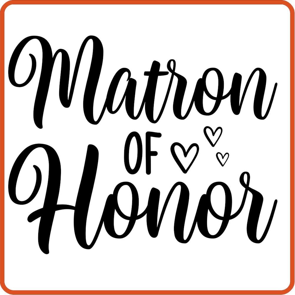Matron of Honor | Bachelorette Iron On Decal by SEC Apparel - secapparelonline
