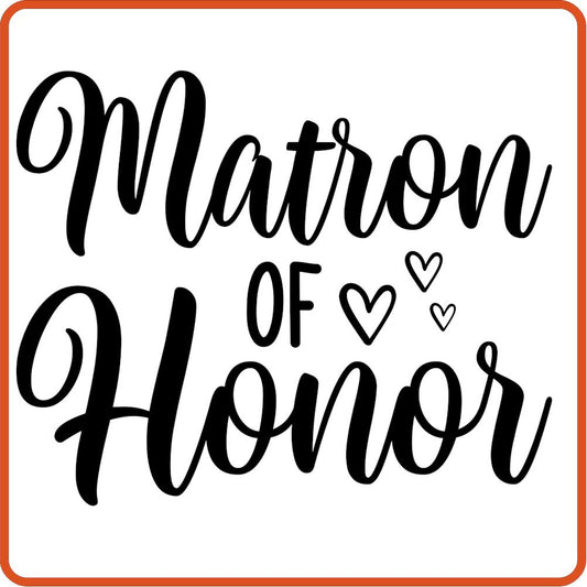 Matron of Honor | Bachelorette Iron On Decal by SEC Apparel