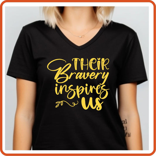 Memorial Day Graphic T Shirts| Unisex | SEC Apparel | Their Bravery Inspires Us - secapparelonline