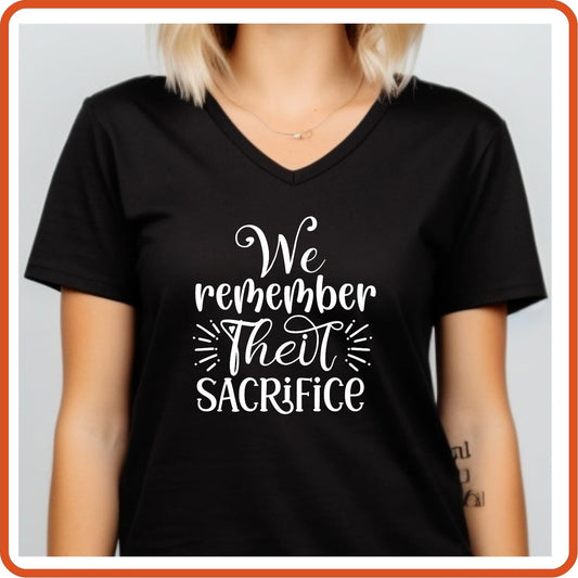 Memorial Day Graphic T Shirts| Unisex | SEC Apparel | We Remember their Sacrifice - secapparelonline