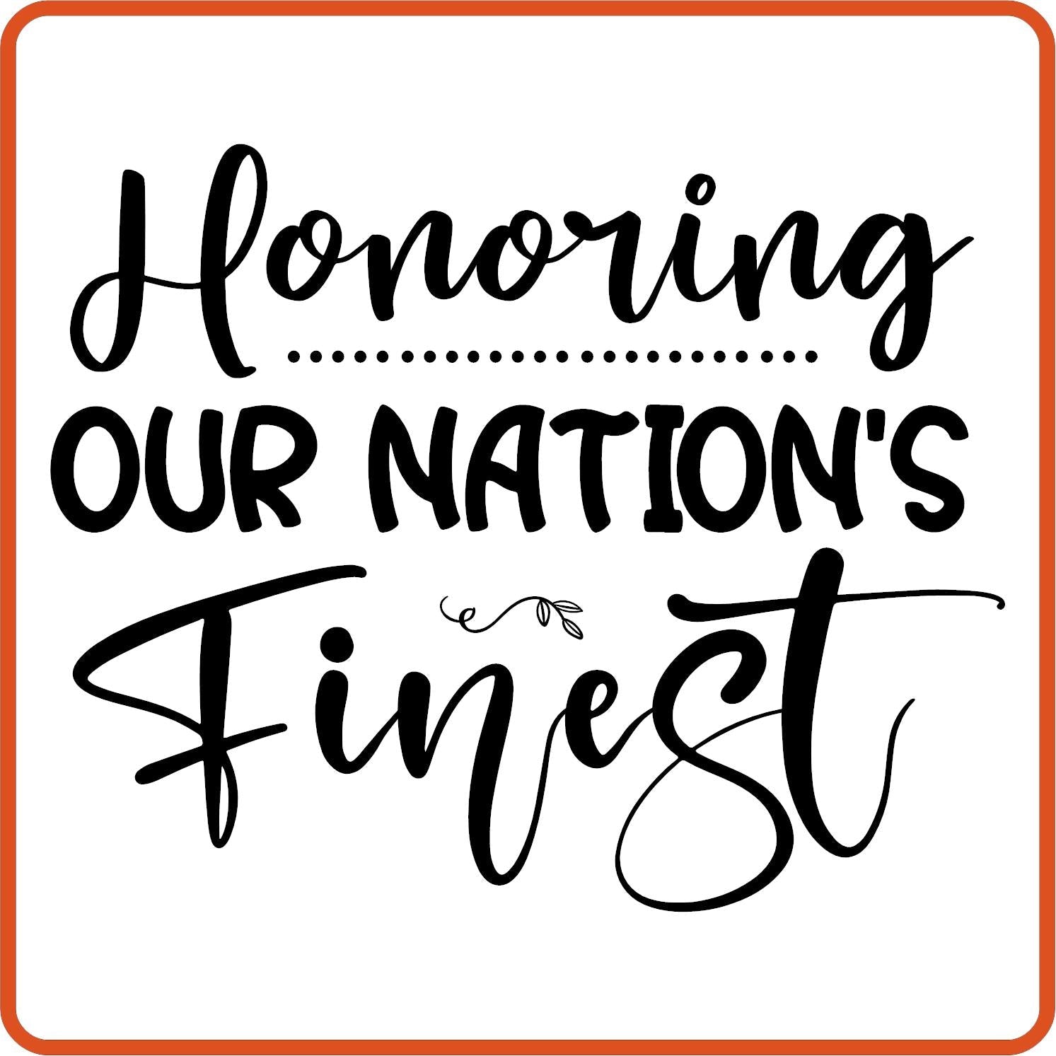 Memorial Day Iron On Decals Patches transfers vinyl for shirts, clothing | Honoring Our Nations Finest - secapparelonline