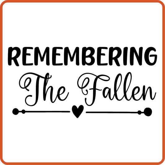 Memorial Day Iron On Decals Patches transfers vinyl for shirts, clothing | Remembering the fallen - secapparelonline