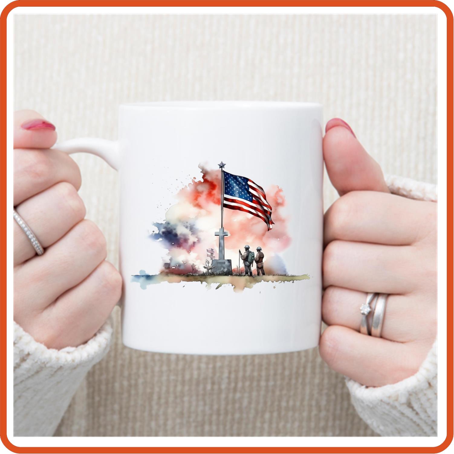 Memorial Day Mugs - 11oz Coffee Mug for service personnel. v.5 - secapparelonline